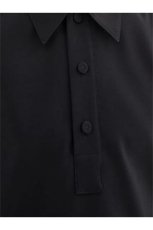 Black wool polo shirt JIL SANDER | J21DL0223J40224001